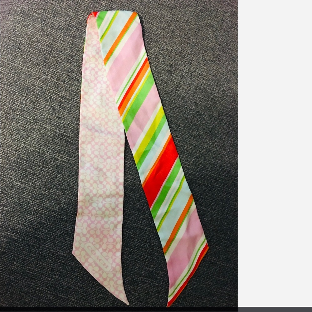 Coach reversible headband/purse tie
